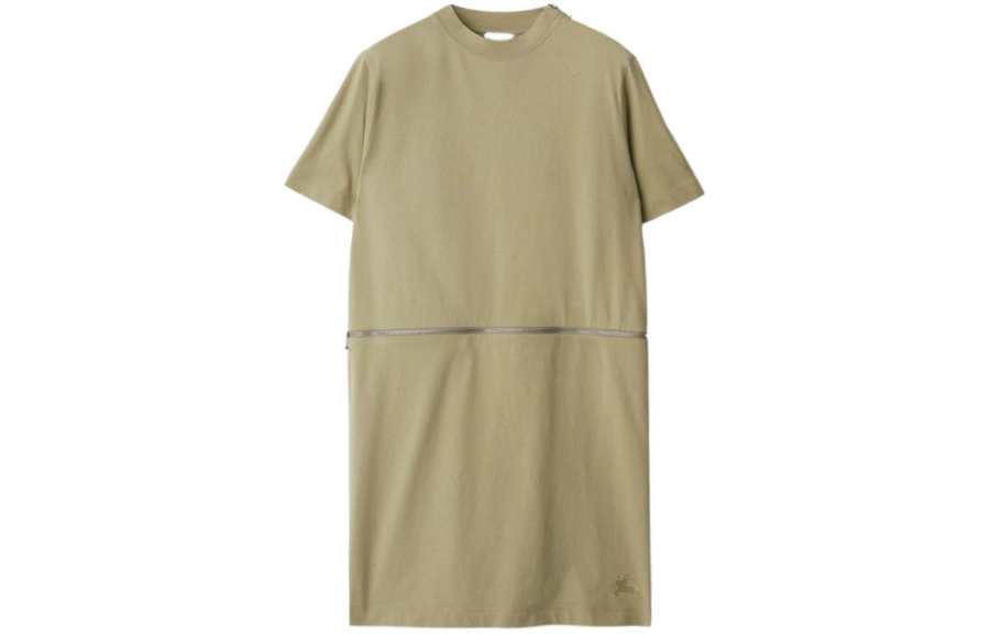 Burberry Logo-embroidered Cotton Dress
