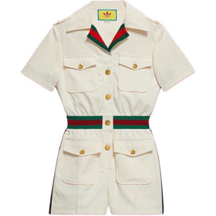 GUCCI x Adidas Originals SS22 Jumpsuit Women's White