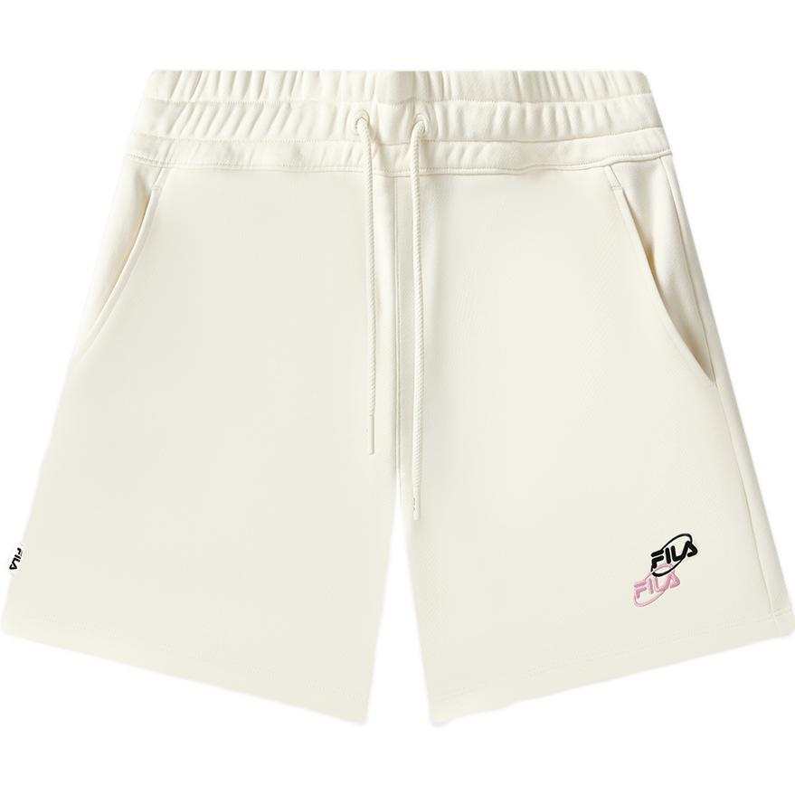 FILA Valentine's Day Collection Casual Shorts Women's Milk Salt White