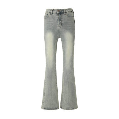 MENING Jeans Women's Yellow Mud Moderate Slim Fit Pants