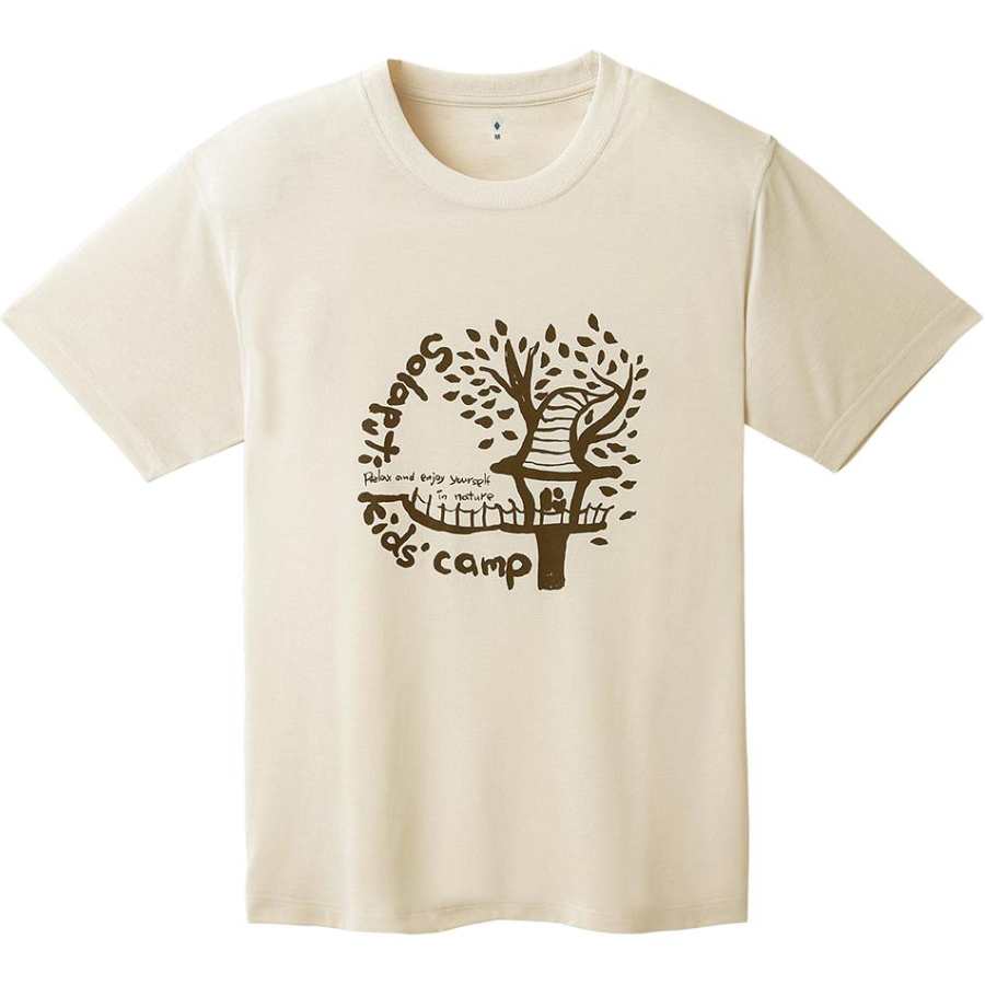 MONTBELL T Shirts Unisex Ivory Crew Neck