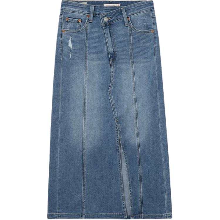 Levis Levis Denim Long Skirt Women's Blue