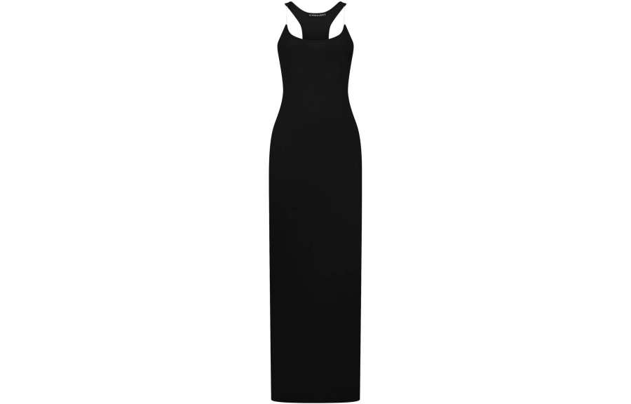 Y/Project Y/Project Slip Dresses Women's Black Moderate Long
