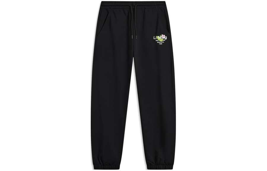 Li-Ning Li Ning Sports Life Collection Knitted Sweatpants Women's Black