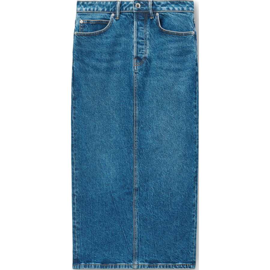 Alexander Wang low-rise denim midi skirt