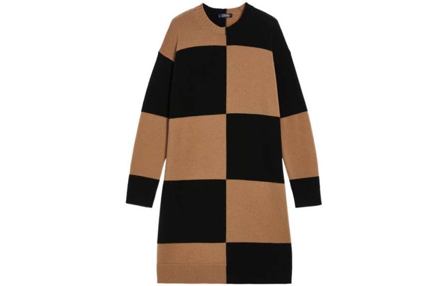 MaxMara MaxMara Long Sleeved Dress Women's Camel