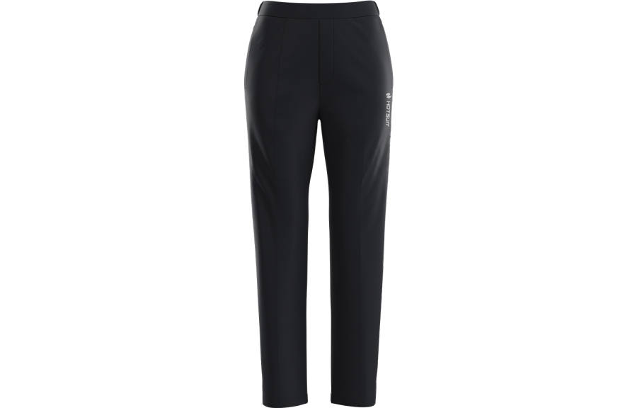 HOTSUIT Knitted Sweatpants Women's Mineral Black Moderate Straight Fit Pants