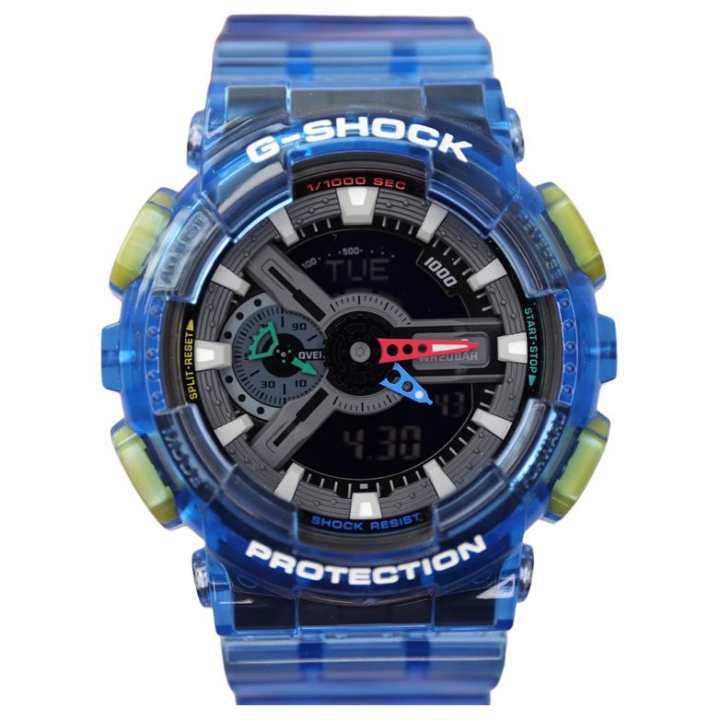 CASIO CASIO G SHOCK Quartz Movement Resin Strap Watch Unisex Black Dial