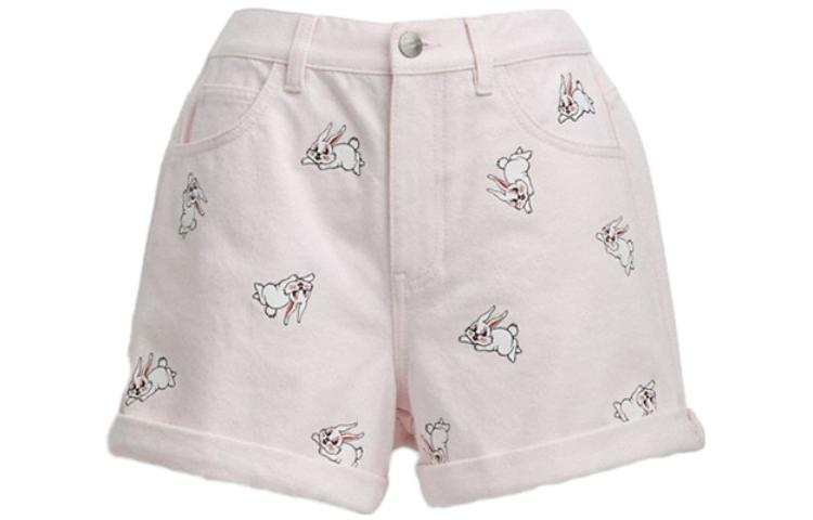 COACH X WHITE RABBIT Casual Shorts Women's Pink Moderate