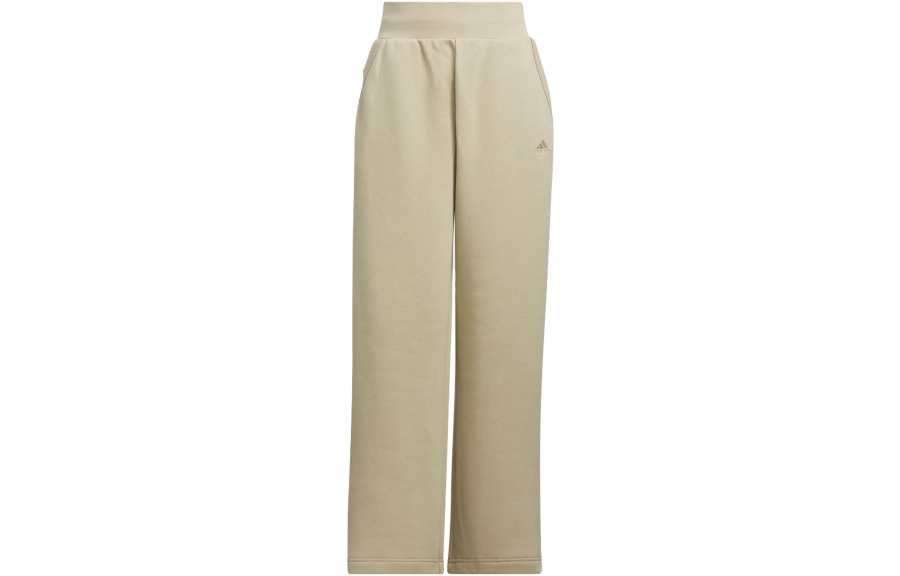 Adidas Adidas Knitted Sweatpants Women's Grassland Brown Moderate Wide Leg Pants