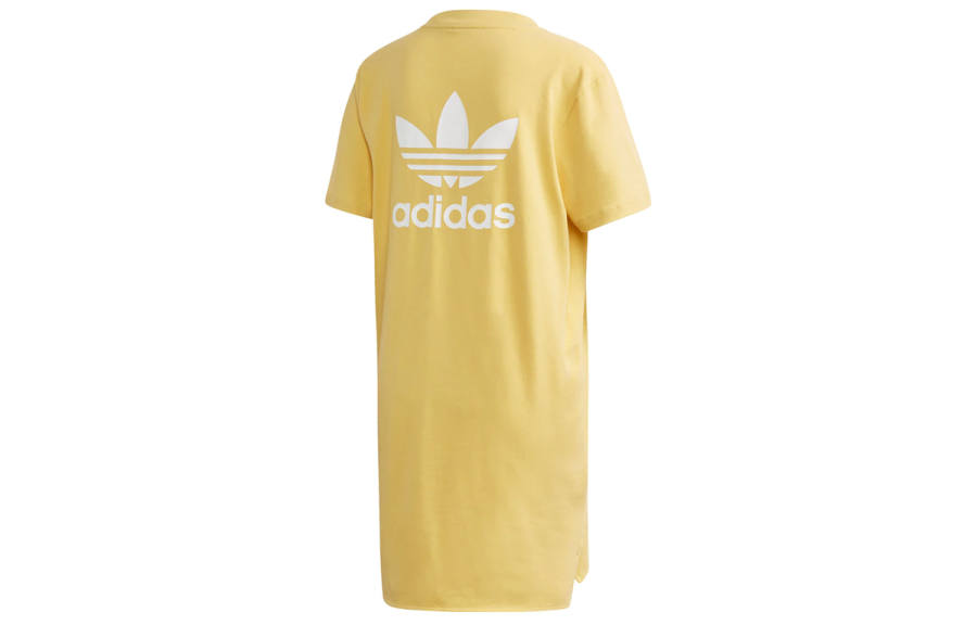 Adidas Originals Short Sleeved Dress Women's Yellow