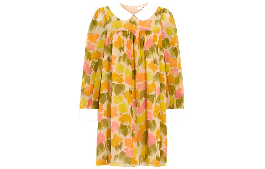 COACH Long Sleeved Dress Women's Yellow