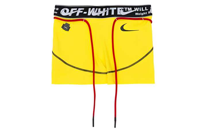 Nike OFF WHITE X Nike Women's Training Shorts Opti Yellow