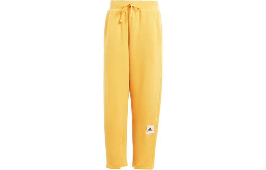 Adidas Adidas Lounge Knitted Sweatpants Women's Yellow Moderate Tapered Pants