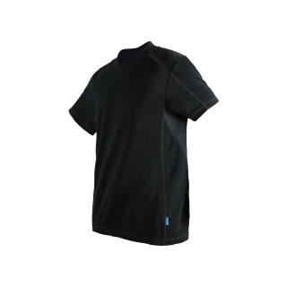 REINDEE LUSION T Shirts Unisex Black V Neck Moderate