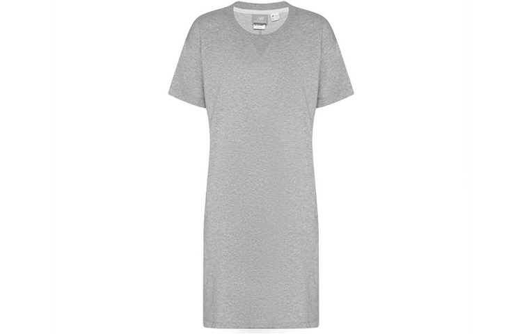 New Balance New Balance Short Sleeved Dresses Women's Gray Crew Neck Short