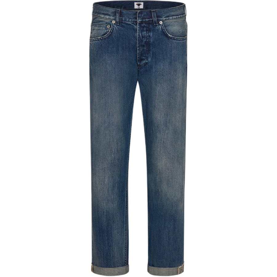 DIOR Quarterly New Products Jeans Women's Blue Moderate Straight Fit Pants