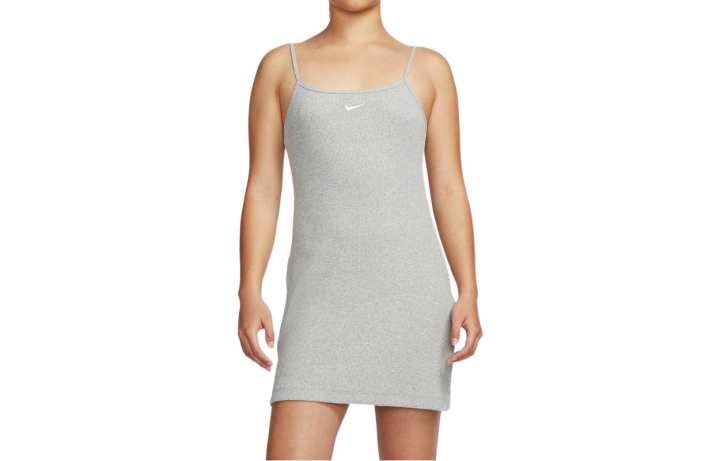 Nike Nike Slip Dresses Women's Gray Moderate Mid Length