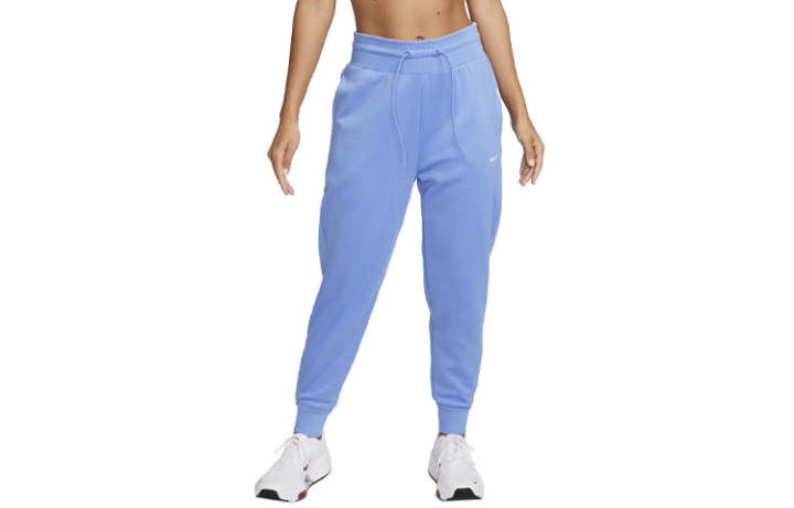 Nike Nike Therma FIT One Knitted Sweatpants Women's Blue Moderate Cuffed Pants