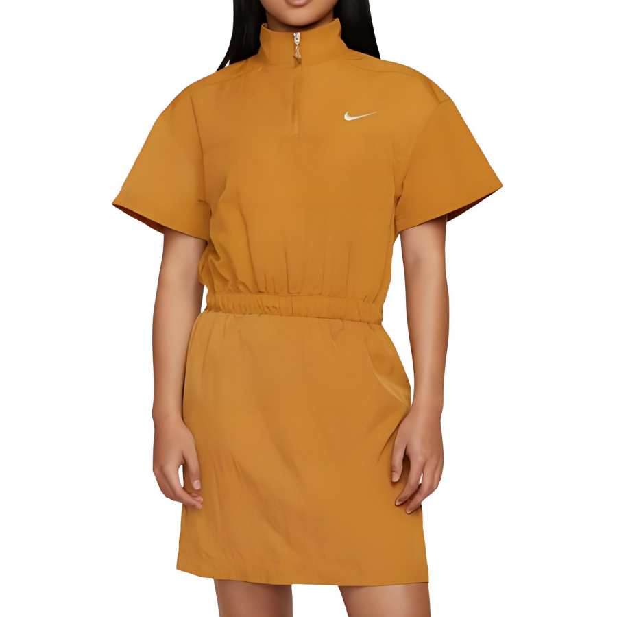 Nike Nike Short Sleeved Dress Women's Brown