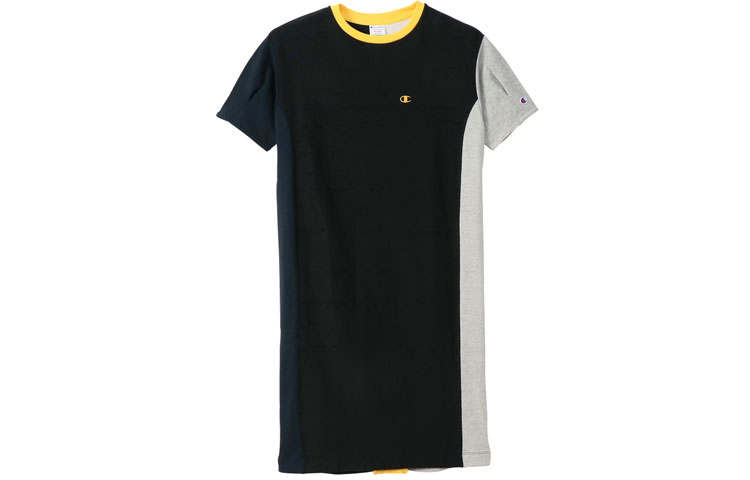 Champion Short Sleeved Dresses Women's Crew Neck Mid Length