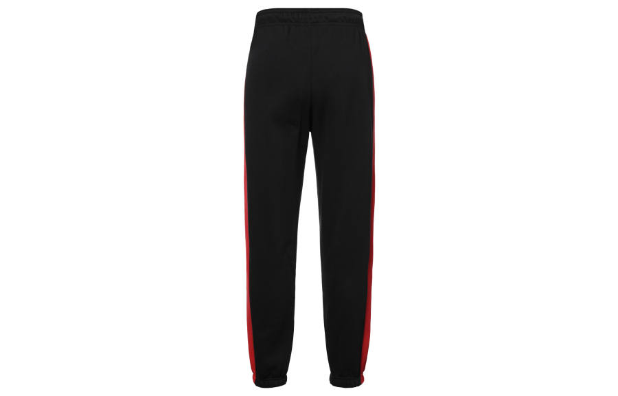 Jordan Jordan Brooklyn Color Block Lace Up Casual Fleece Lined Elastic Cuff Knitted Sweatpants Women's Black