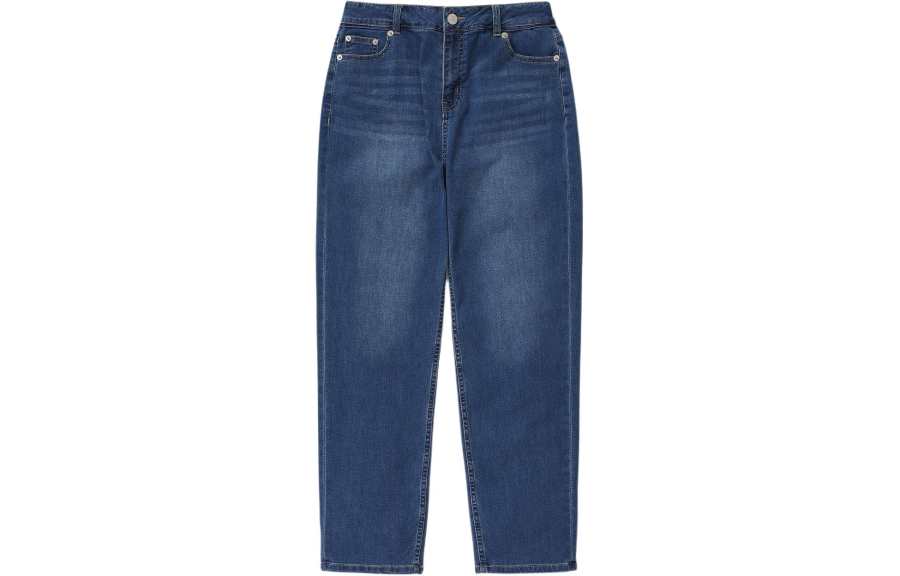 KOLON SPORT Jeans Women's Blue Thin Tapered Pants
