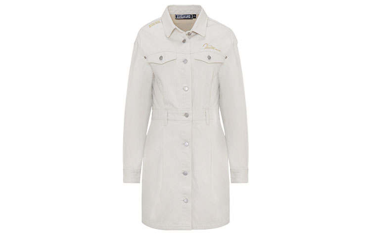 EVISU Long Sleeved Dress Women's White
