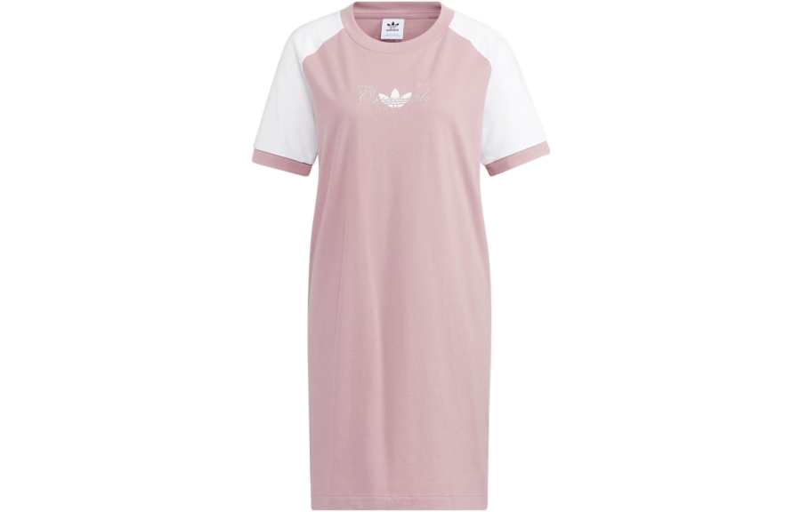 Adidas Originals Short Sleeved Dress Women's Purple Pink