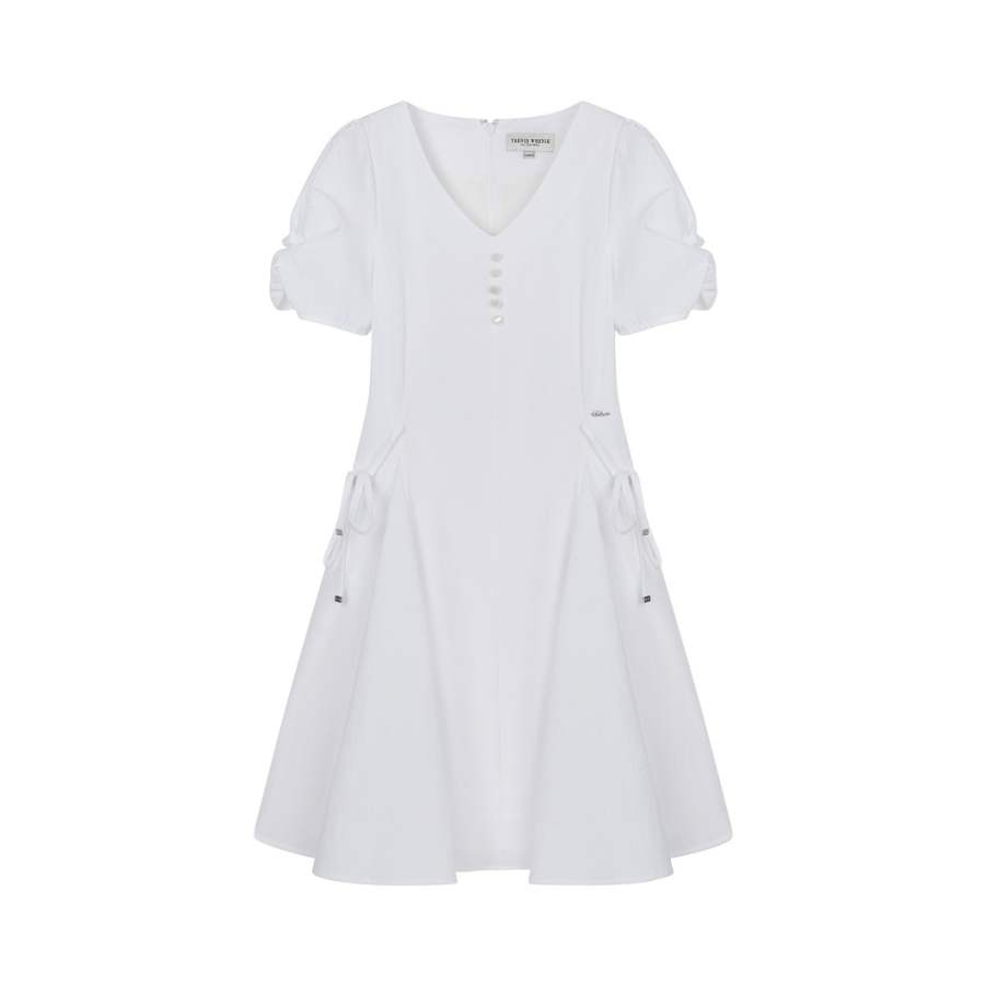 Teenie Weenie Short Sleeved Dress Women's White