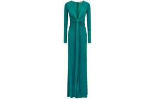 Roberto Cavalli plunging concealedV-neck gown
