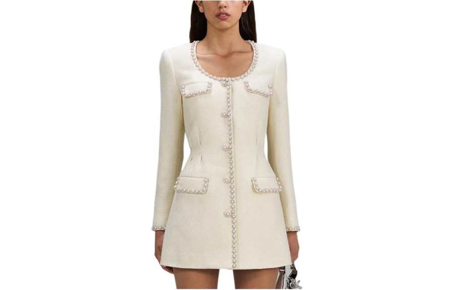 Self-portrait Self portrait Chinese New Year Long Sleeved Dress Women's