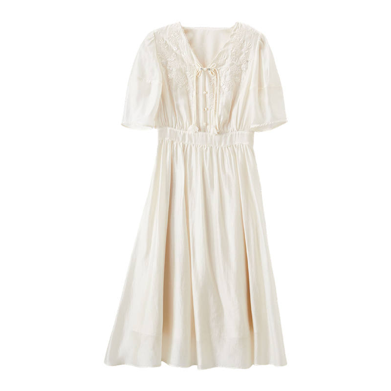 XIANGYING Short Sleeved Dress Women's Clothing