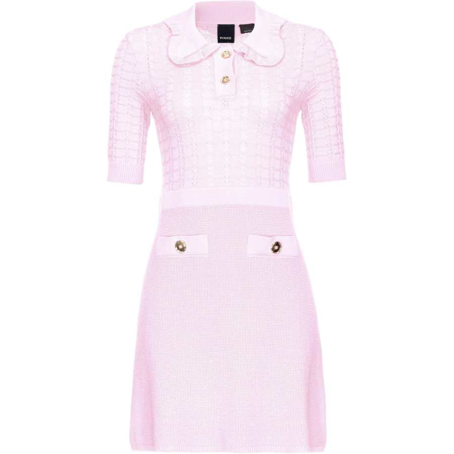 PINKO SS24 Short Sleeved Dress Women's Pink