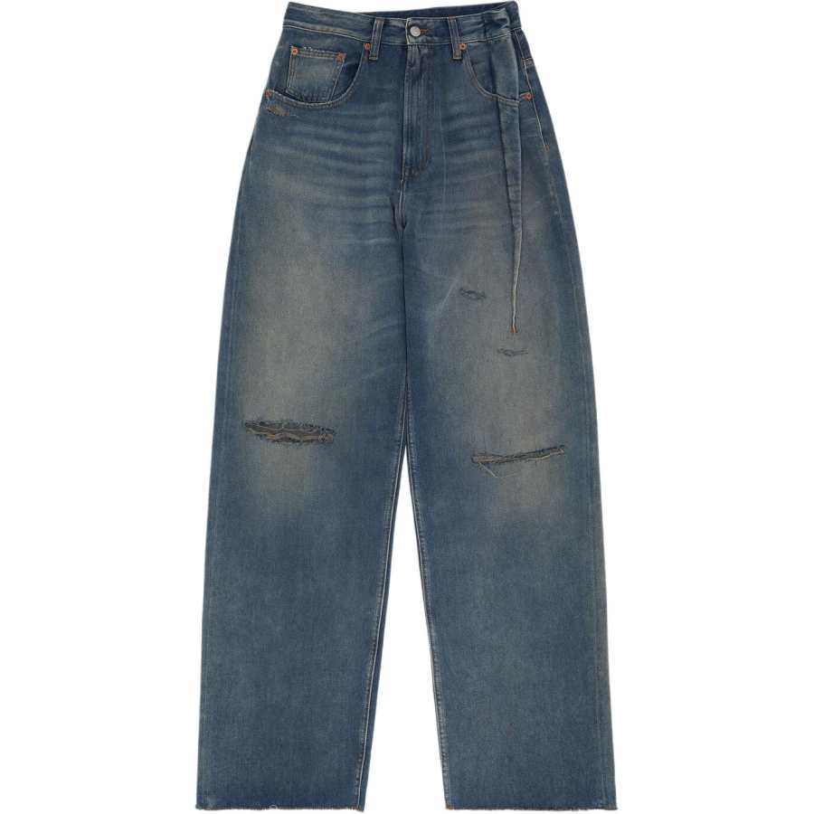 MM6 Maison Margiela MM6 Distressed Jeans Grey Blue