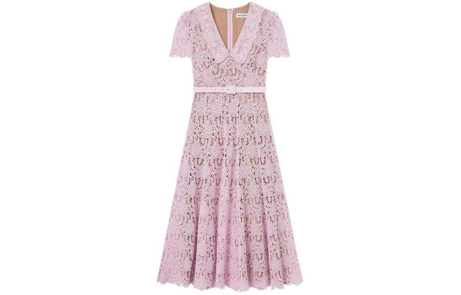 Self-portrait Guipure Midi Dress