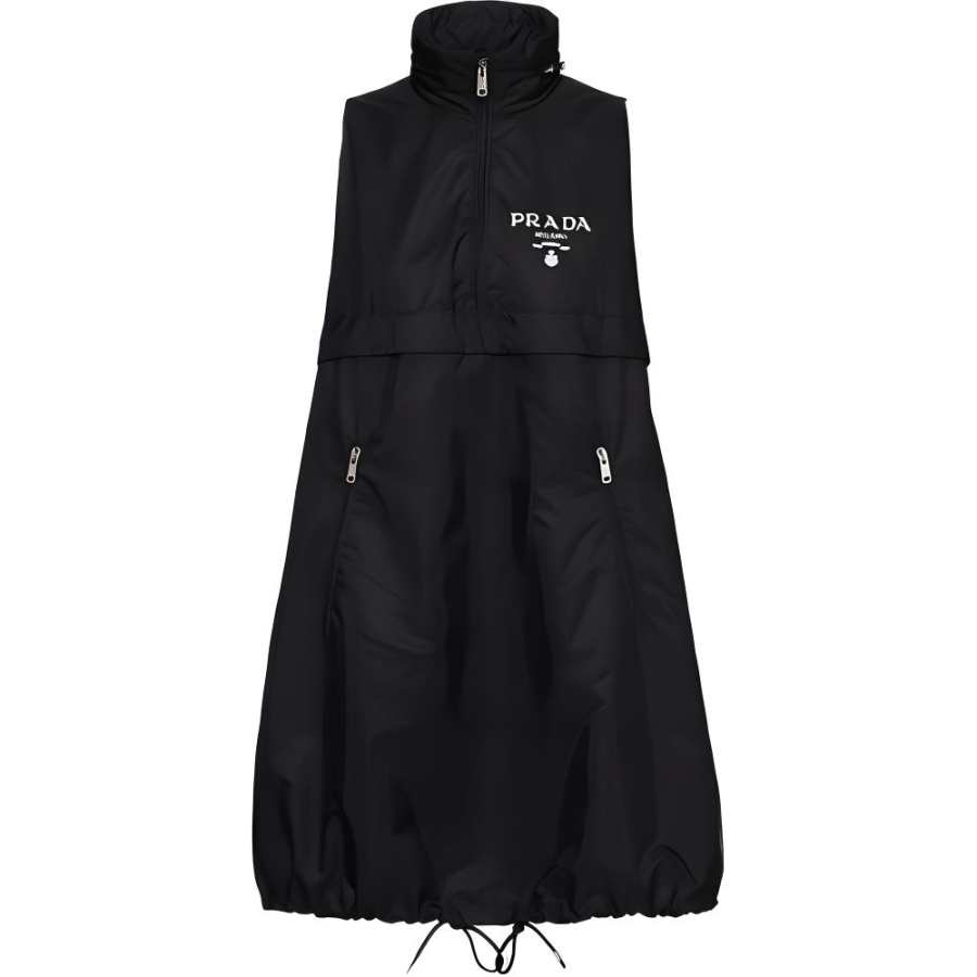 PRADA 【Previous Season】Re-Nylon zip-up mini dress