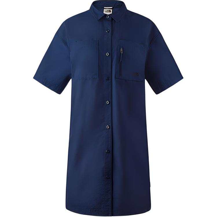 THE NORTH FACE CAMP UTILITY Short Sleeved Dress Women's Summit Blue