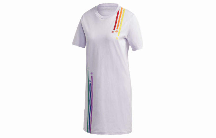 Adidas Originals Short Sleeved Dress Women's Light Purple
