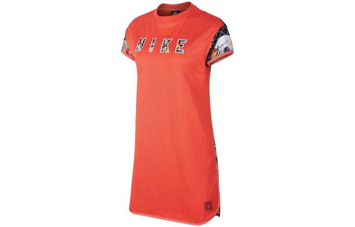 Nike Nike Short Sleeved Dress Women's Orange