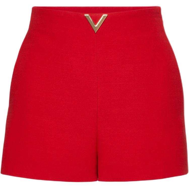 Valentino FW22 Casual Shorts Women's Red