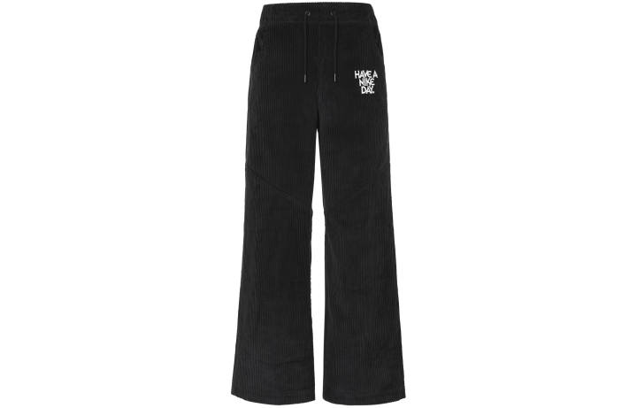 Nike Nike Women'ss Letter Logo Wide-Leg Pants Black