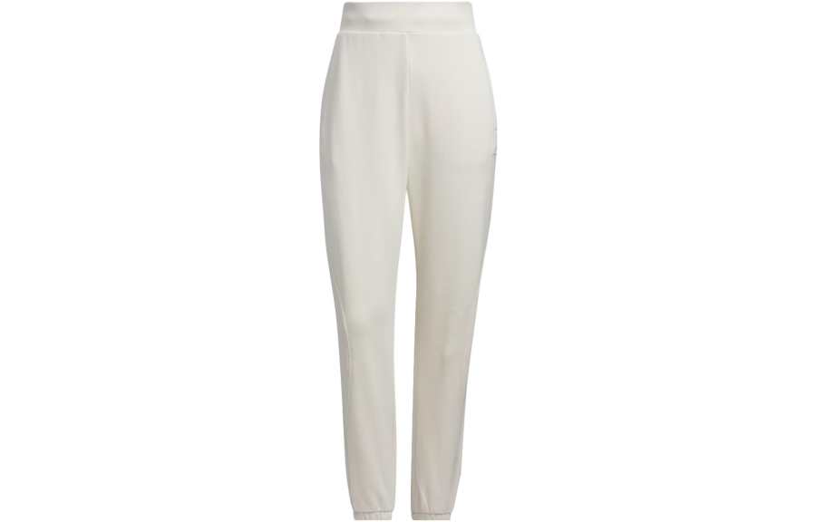 Adidas Adidas CITY ESCAPE Knitted Sweatpants Women's Pink White Moderate Cuffed Pants