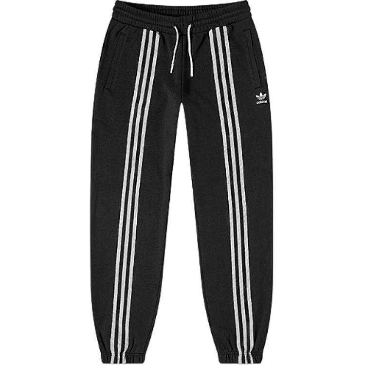 Adidas Originals 3 Stripes Knitted Sweatpants Women's Black