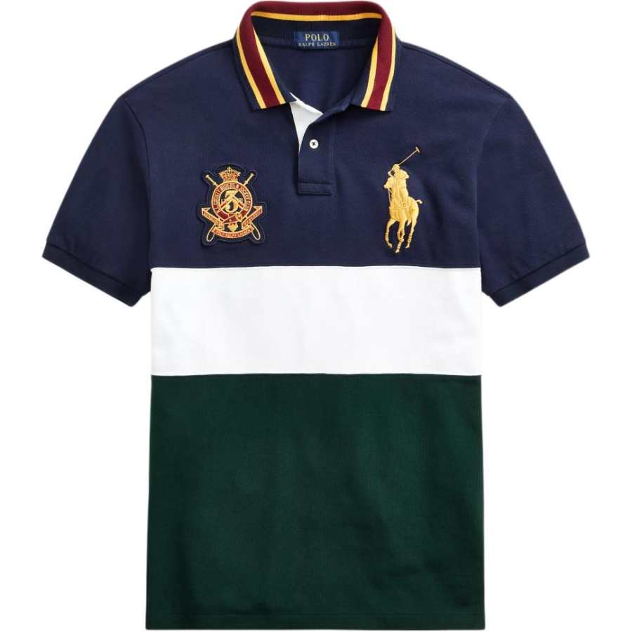 Polo Ralph Lauren Big Pony SS24 Polo Shirt Custom Slim Fit Men's Green