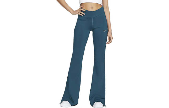Nike Nike Knitted Sweatpants Women's Violet Blue Moderate Bootcut Pants