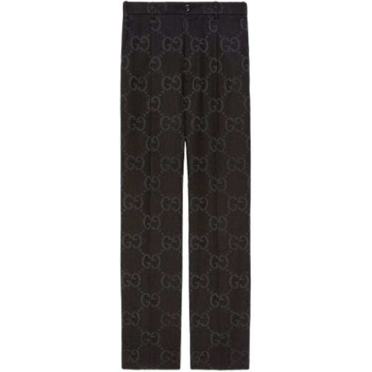 GUCCI Suit Pants Women's Black Moderate Straight Fit Pants