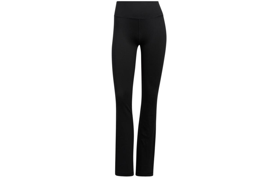 Adidas Adidas Yoga Studio Flared Leggings Knitted Sweatpants Japan Version Women's Black