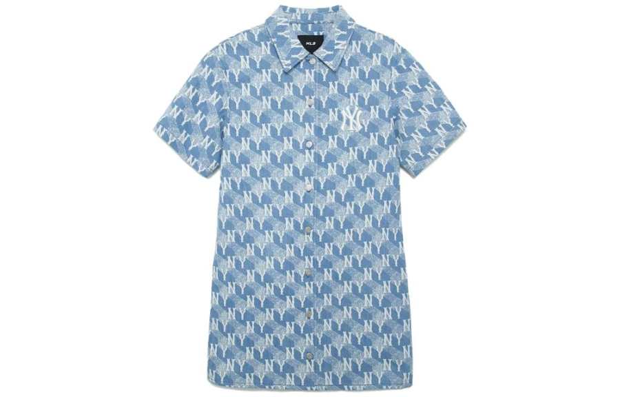MLB MLB Short Sleeved Dress Women's Light Sky Blue