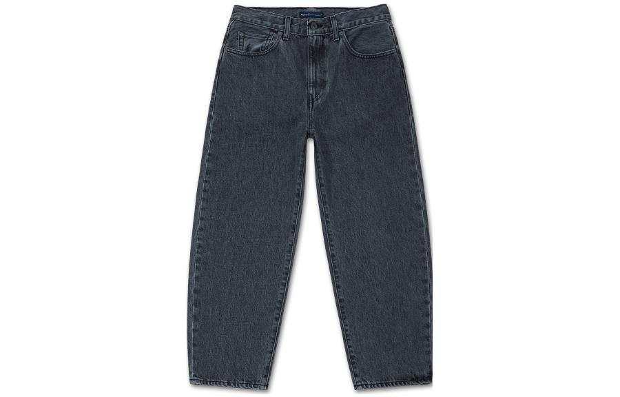 Levis FW22 Straight Fit Pants Jeans Women's Smoke Gray